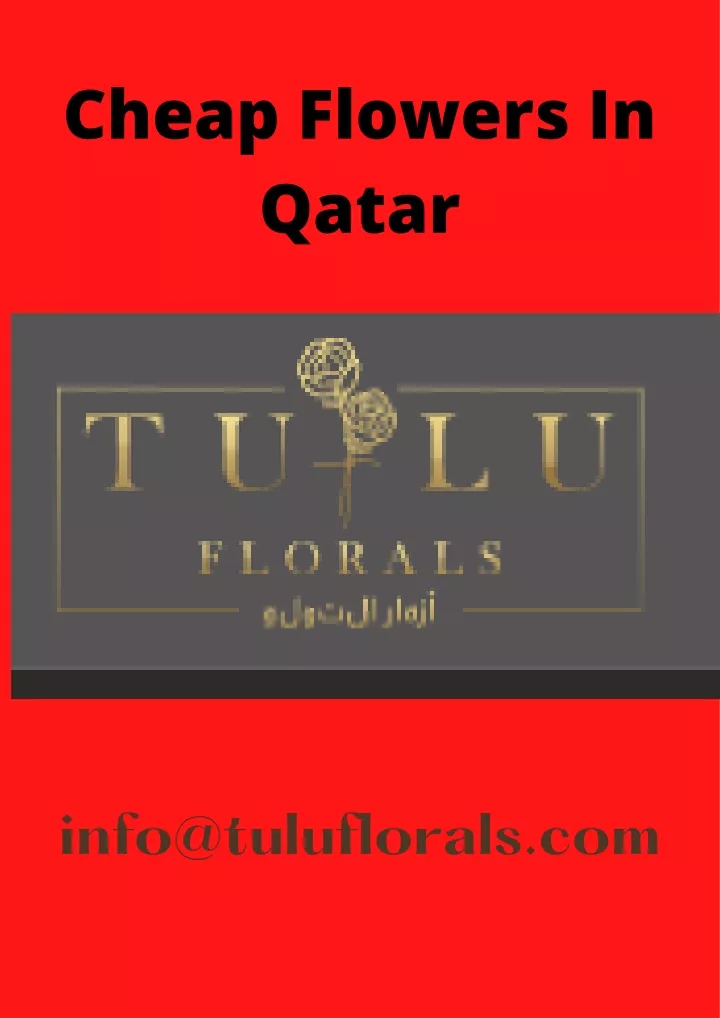 PPT Cheap Flowers In Qatar PowerPoint Presentation, free download