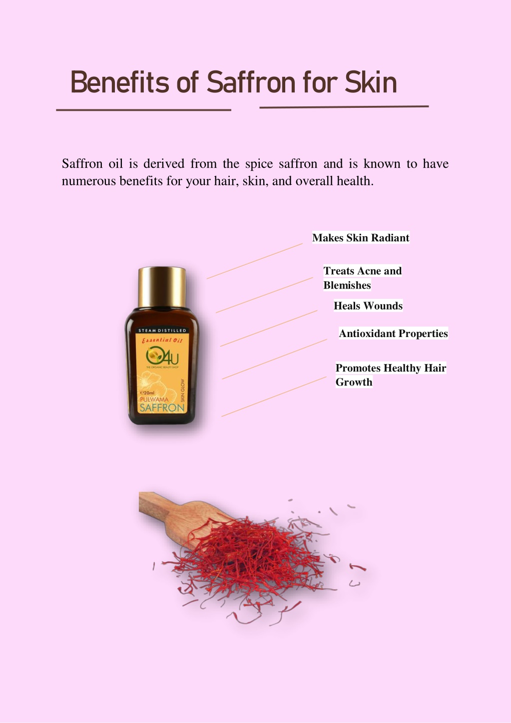 Ppt Saffron Essential Oil Benefits For Skin Powerpoint Presentation