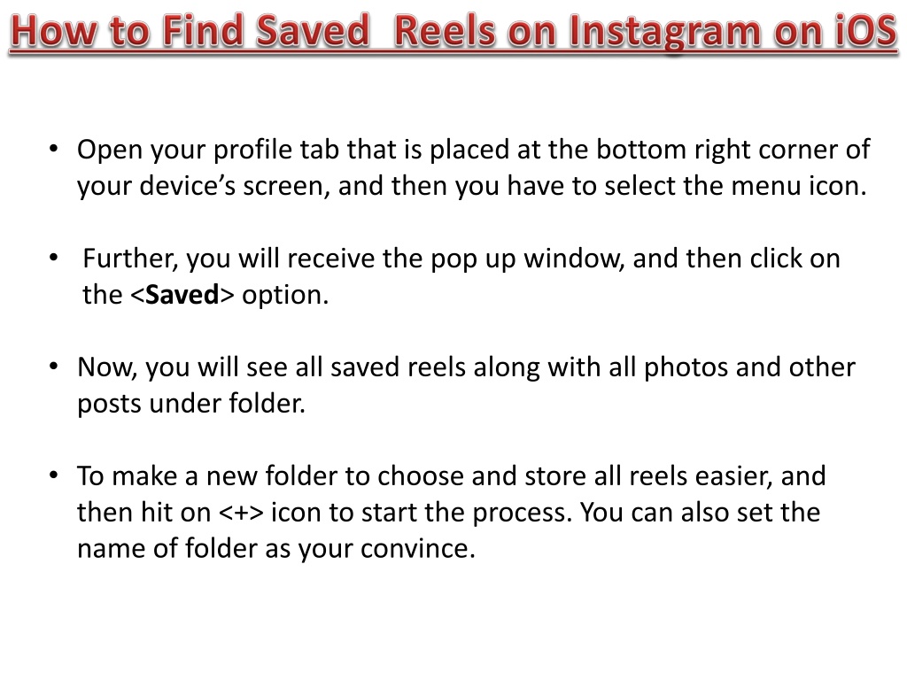 PPT - How to See Your Liked/Saved Reels on Instagram? Easy Guide