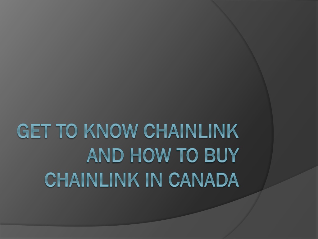 how to buy chainlink crypto in canada