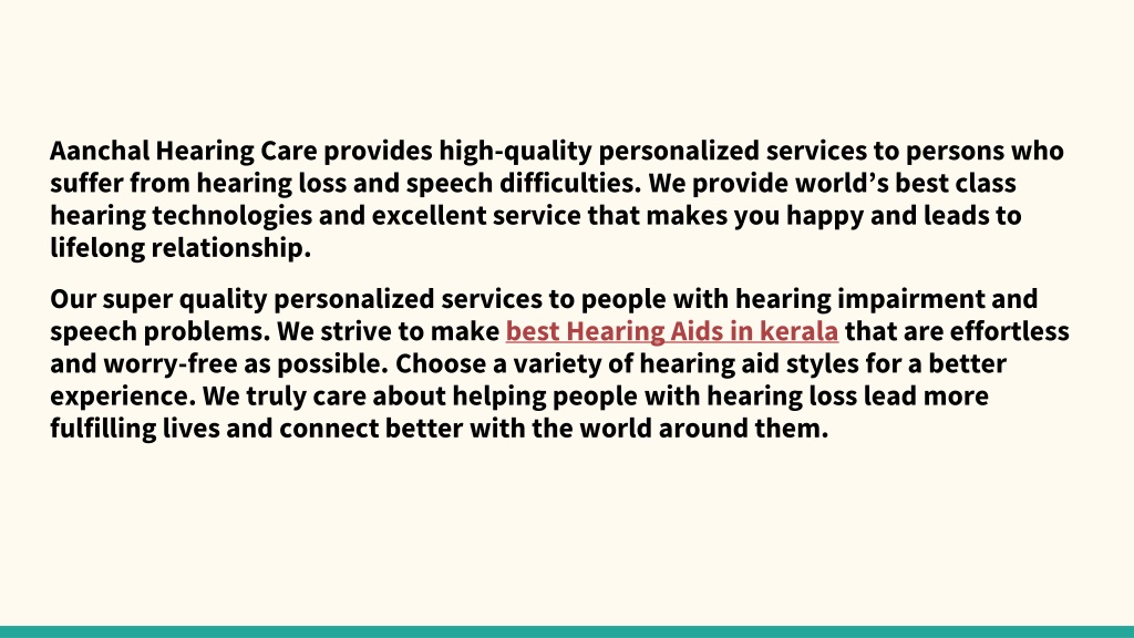 PPT Audiology Speech Therapy Centres Kerala PowerPoint Presentation PPT Audiology Speech Therapy Centres Kerala PowerPoint Presentation
