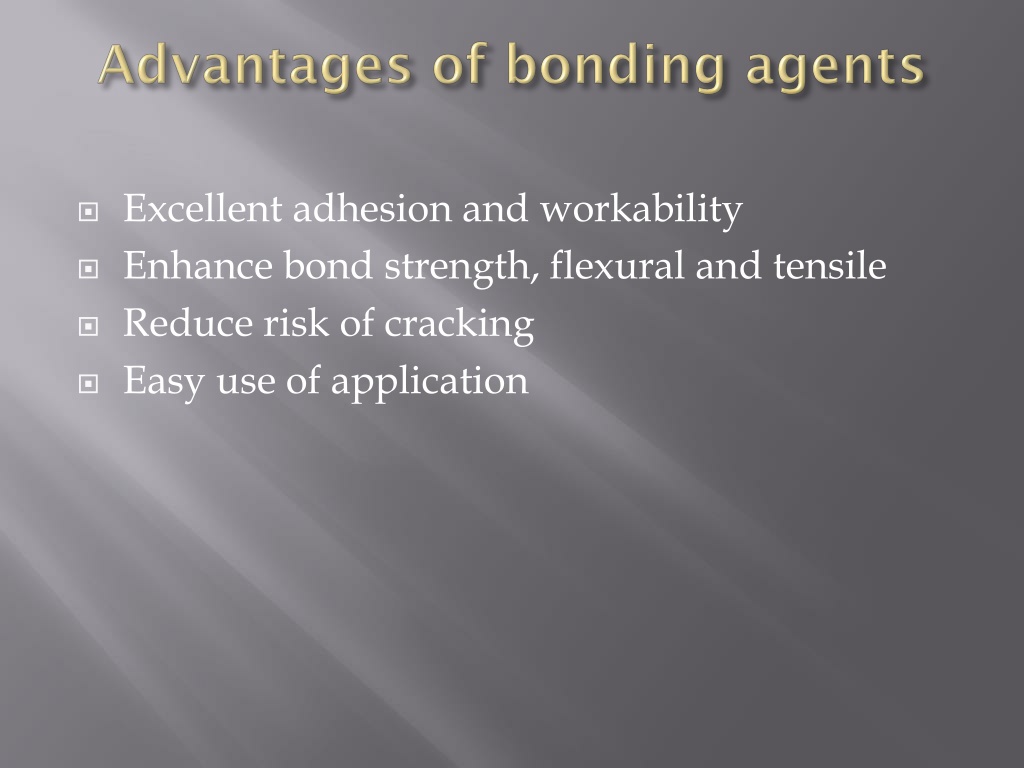 PPT Uses of bonding agent in Concrete PowerPoint Presentation, free