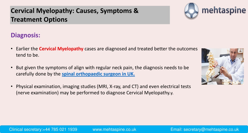 PPT - Cervical Myelopathy: Causes, Symptoms & Treatment Options ...