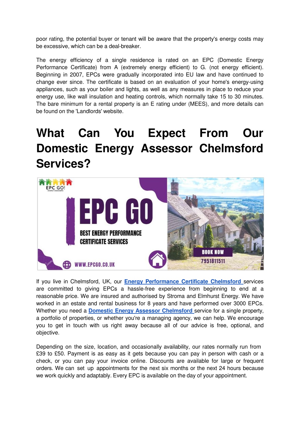 PPT The Best Energy Performance Certificate Chelmsford Services Are 