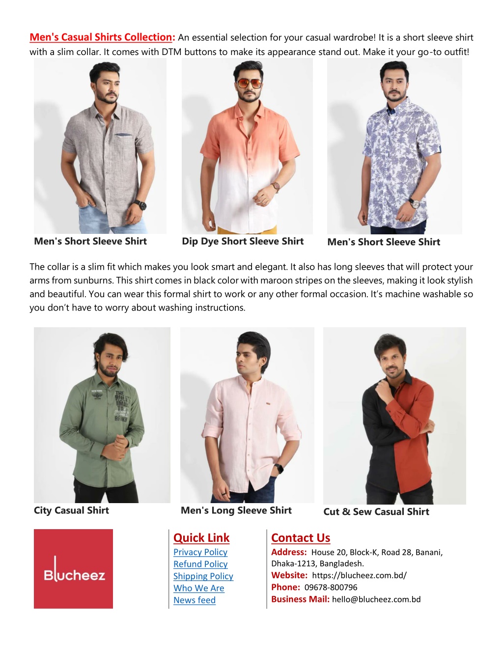 PPT - Men’s Shirt Collection - Blucheez PowerPoint Presentation, free ...