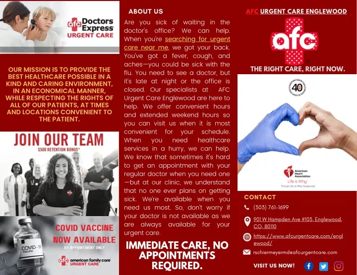PPT AFC Urgent Care Englewood PowerPoint Presentation Free Download 