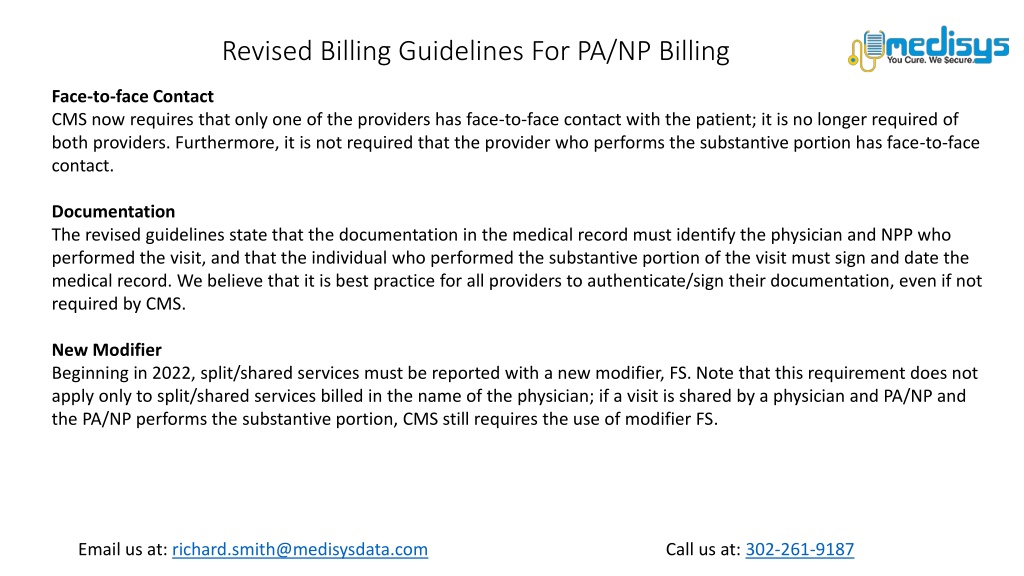 PPT Revised Billing Guidelines For PA NP Billing PowerPoint