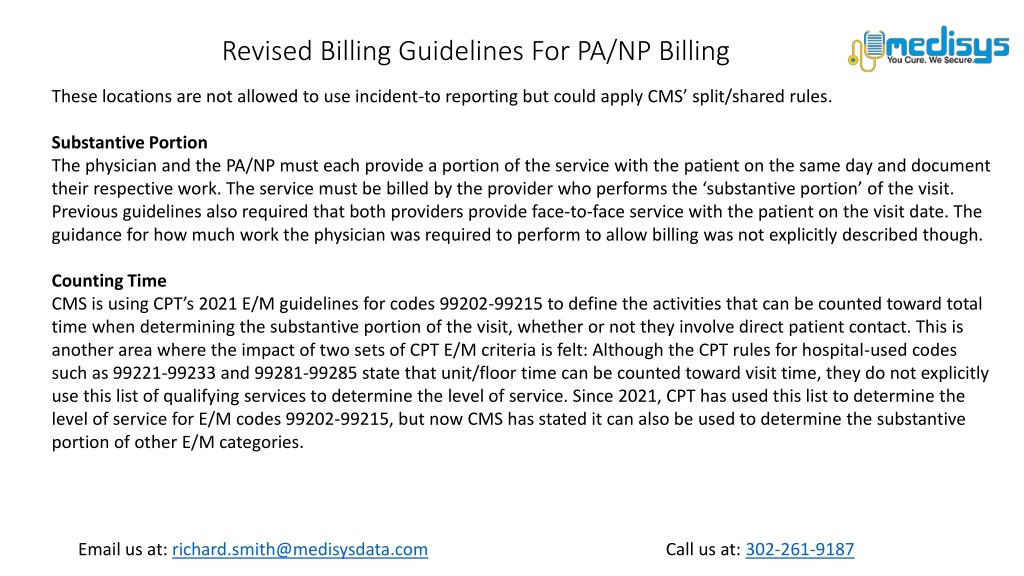 PPT Revised Billing Guidelines For PA NP Billing PowerPoint