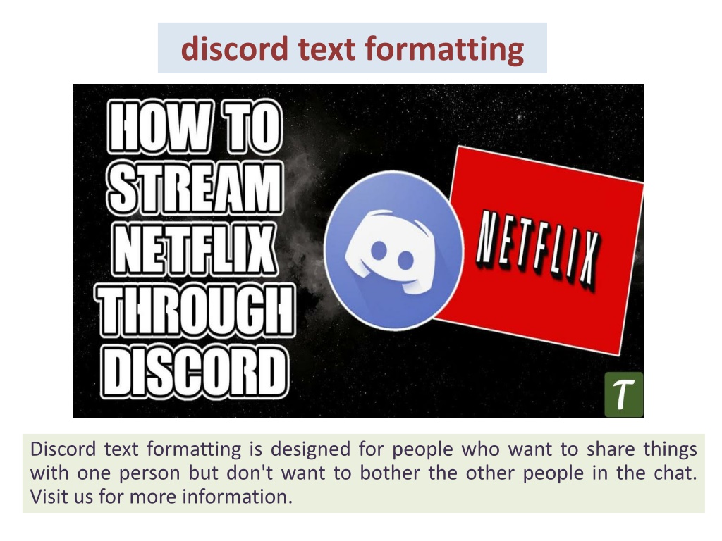 discord formatter