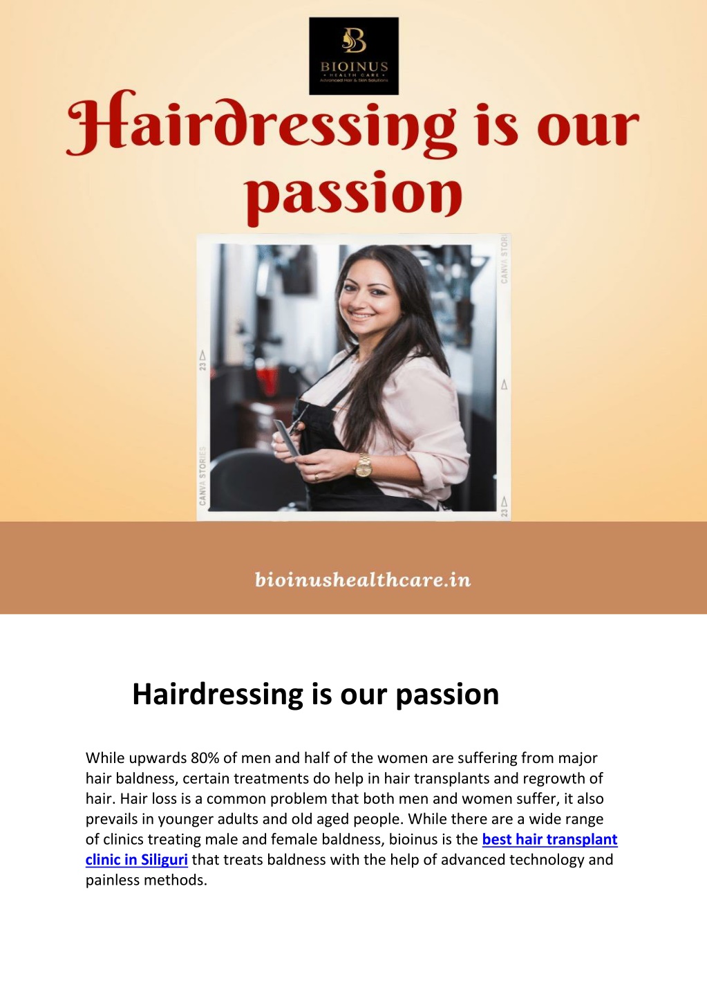 personal presentation hairdressing