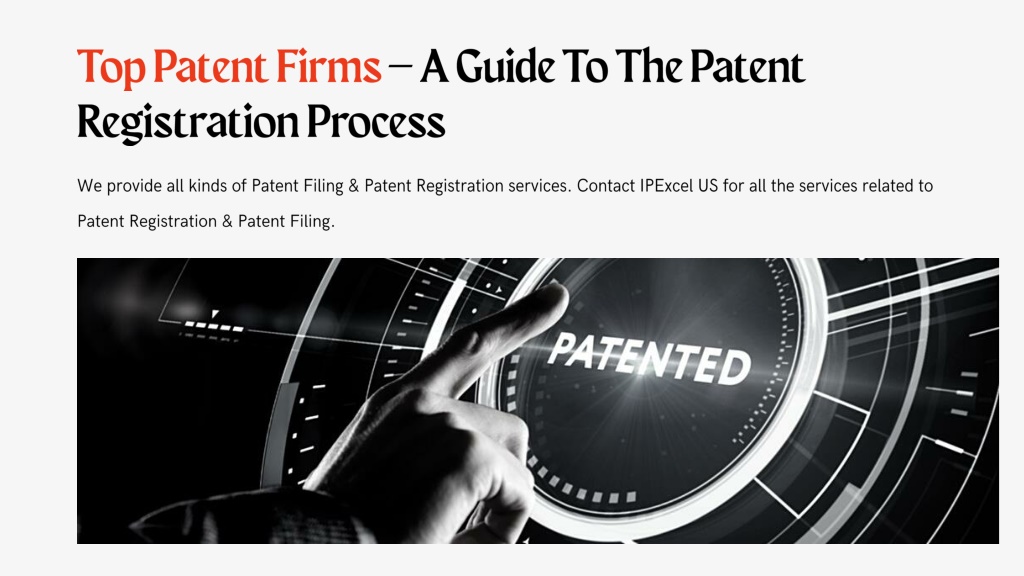 ppt-top-patent-firms-a-guide-to-the-patent-registration-process