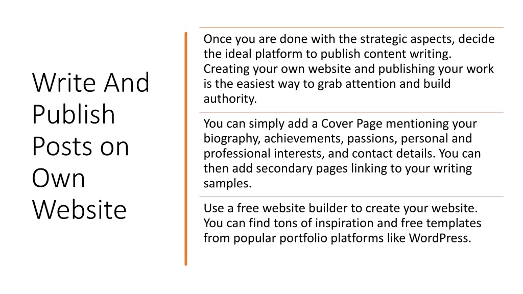 PPT - How to Build and Maintain Your Content Writing Portfolio – Best ...