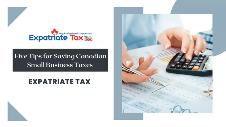 Five Tips for Saving Canadian Small Business Taxes