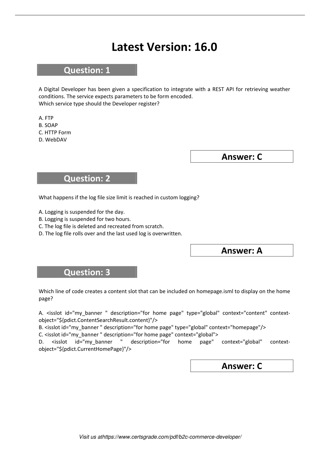 B2C-Commerce-Developer High Passing Score