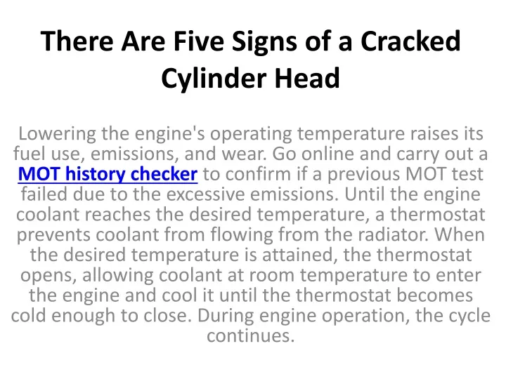 ppt-there-are-five-signs-of-a-cracked-cylinder-head-powerpoint