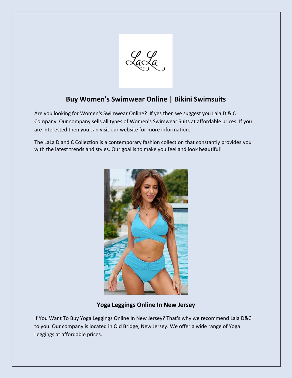 PPT - Do You Want Best Women's Swimwear Online – Laladandc PowerPoint  Presentation - ID:11540269