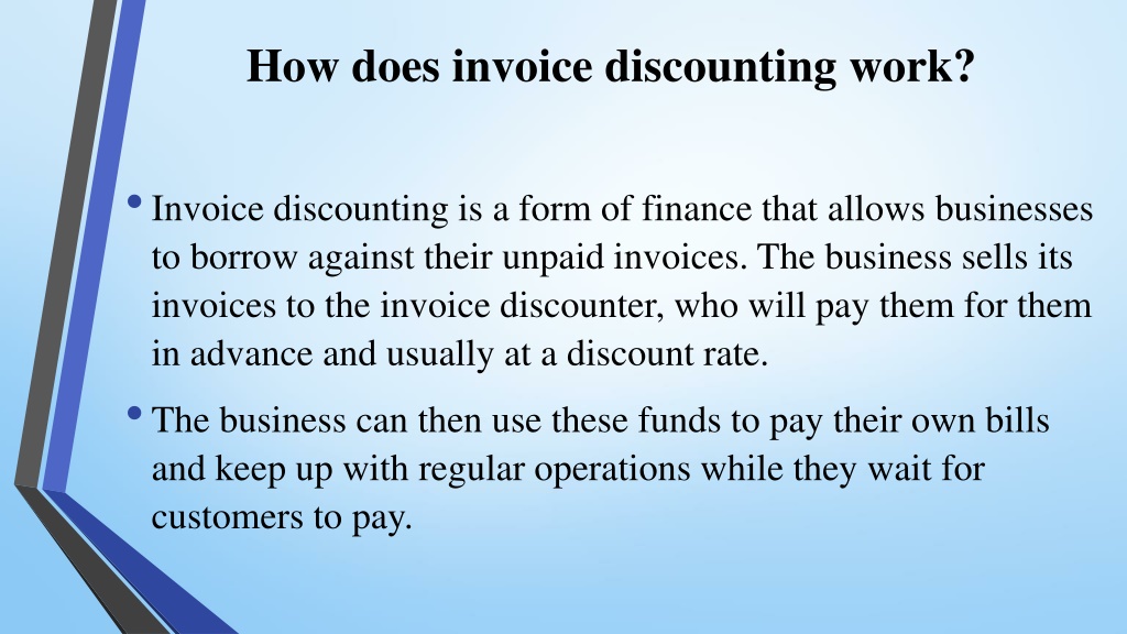 PPT - Invoice Discounting PowerPoint Presentation, Free Download - ID ...