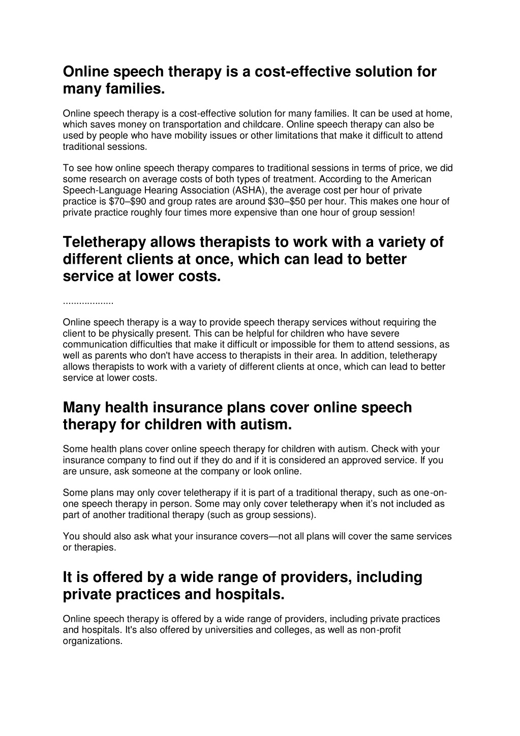 PPT Get the best speech therapist for speech therapy for kids with
