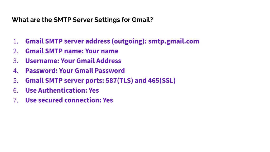 Ppt Gmail Smtp Server Powerpoint Presentation Free Download Id