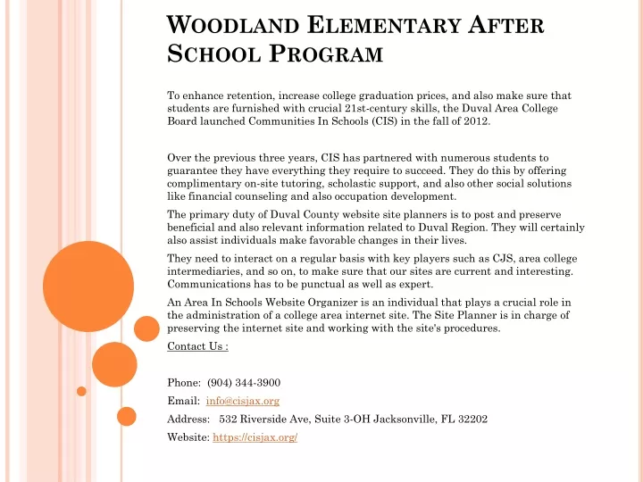 PPT Woodland Elementary After School Program PowerPoint Presentation ppt-woodland-elementary-after-school-program-powerpoint-presentation
