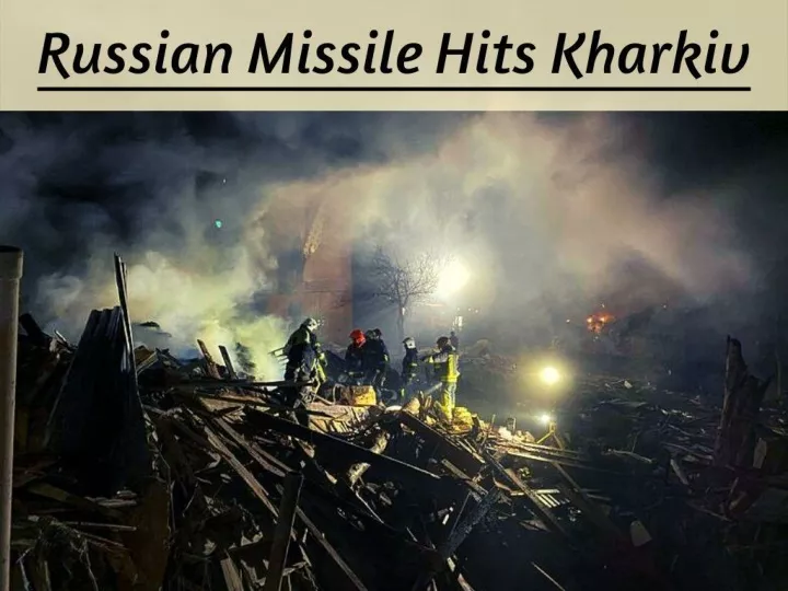russian missile hits kharkiv n.