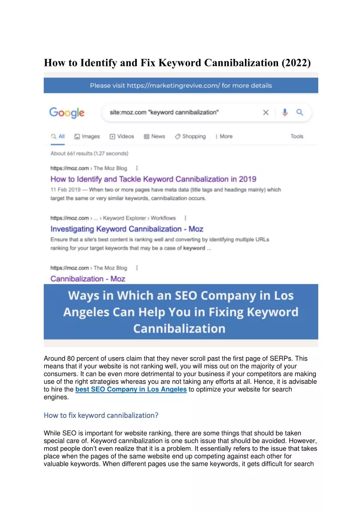 Keyword Cannibalization: How To Identify, Fix And Prevent It
