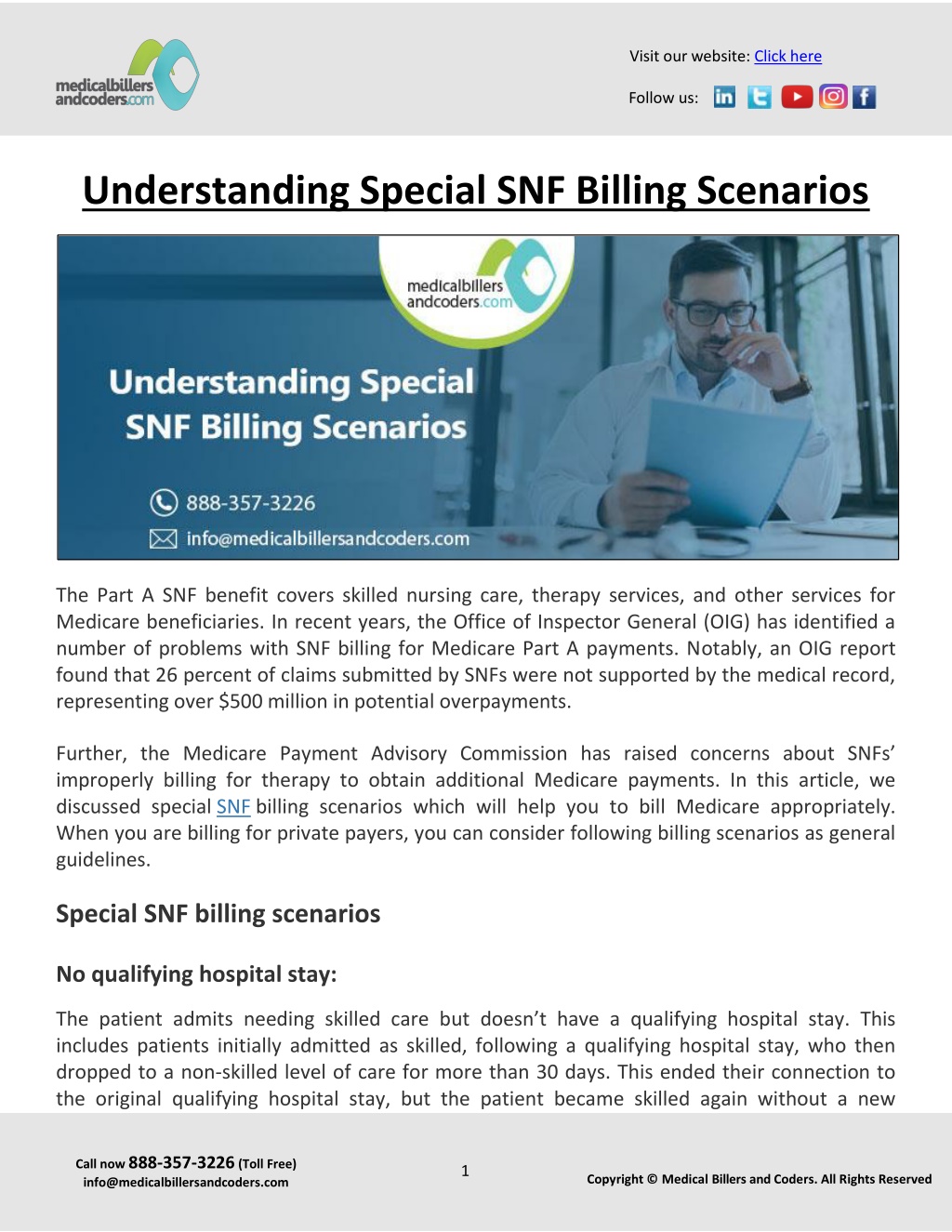 PPT - Understanding Special SNF Billing Scenarios PowerPoint ...