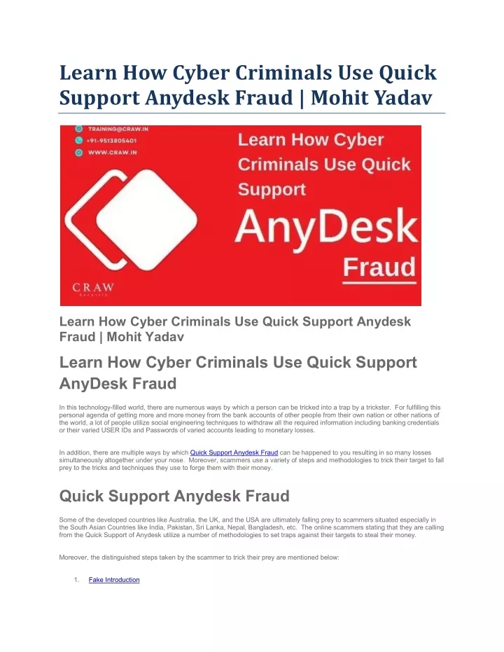 anydesk fraud
