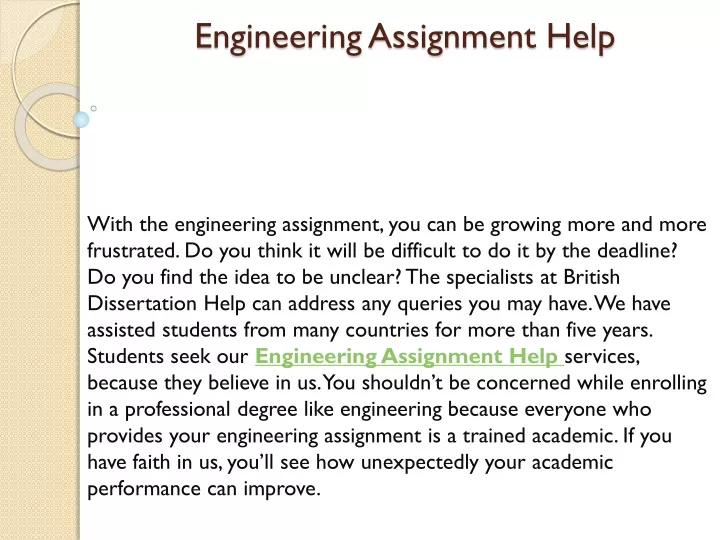 assignment meaning in engineering