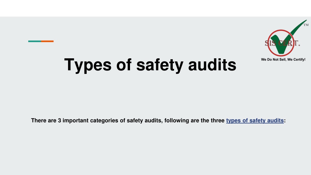 PPT - Types Of Safety Audits PowerPoint Presentation, Free Download ...