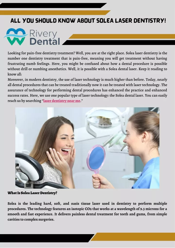 PPT Laser Dentistry Near Me Rivery Dental PowerPoint Presentation