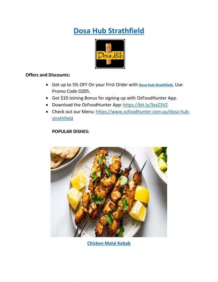 ppt-5-off-dosa-hub-indian-restaurant-strathfield-nsw-powerpoint