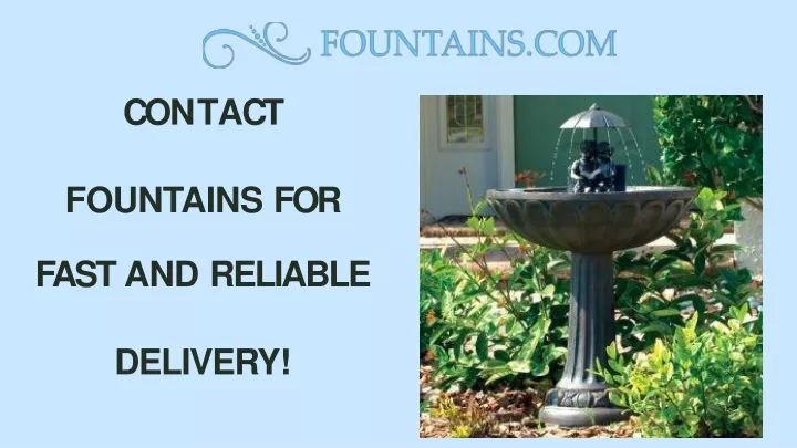 PPT - Water Features - FOUNTAINS PowerPoint Presentation, free download ...