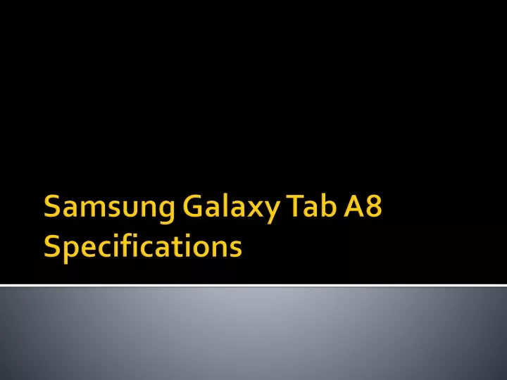 tab a 8 specs