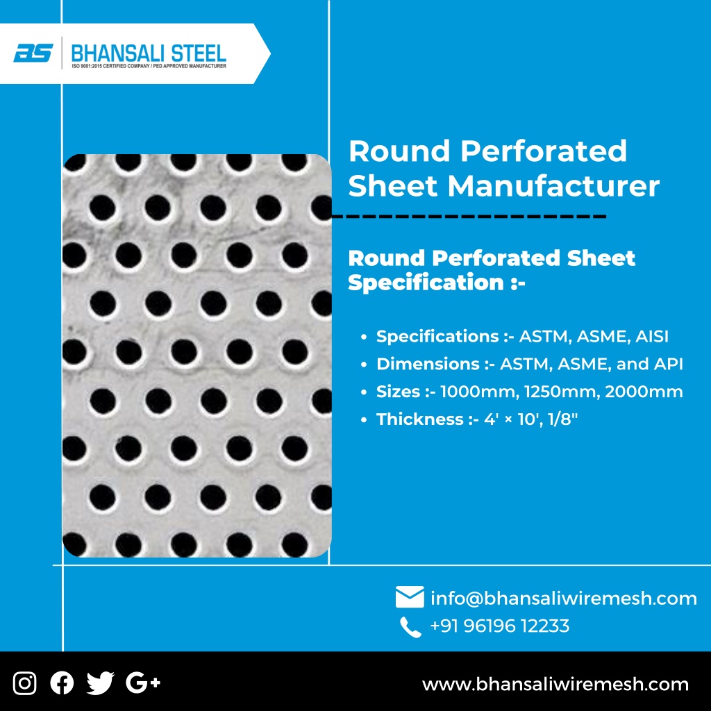 PPT - Perforated Sheet | Round Perforated Sheet | Perforated Pipe ...