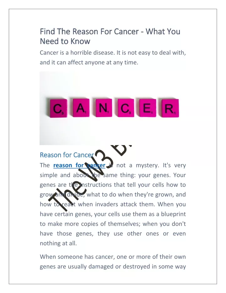 ppt-find-the-reason-for-cancer-what-you-need-to-know-powerpoint