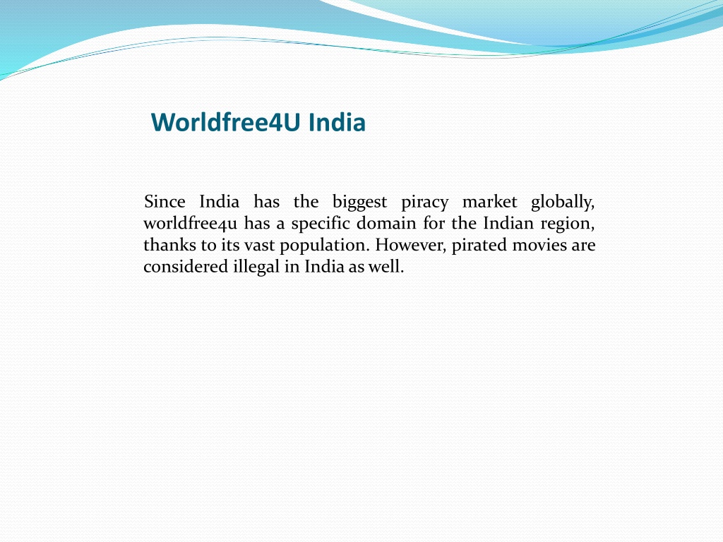 PPT - Worldfree4u Download Latest Full HD Movies And Web Series
