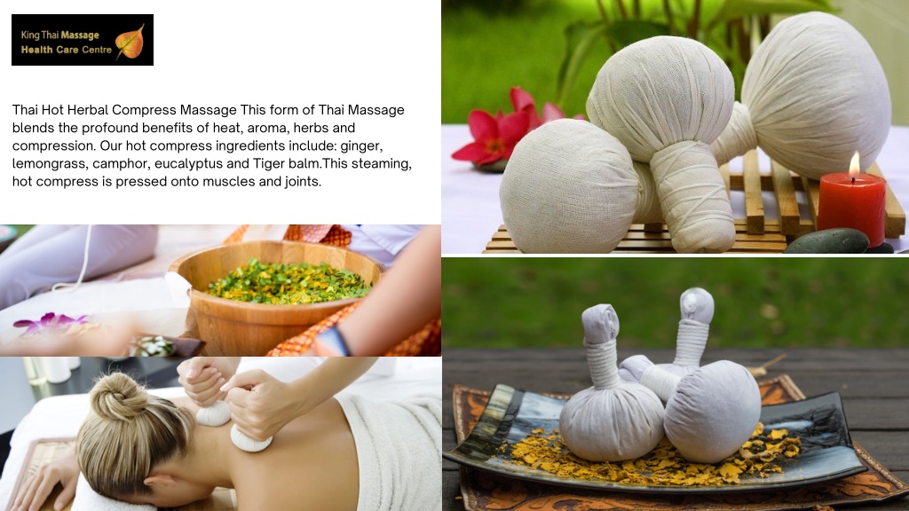 Ppt Thai Hot Herbal Compress Massage By King Thai Massage Powerpoint Presentation Id11552080 