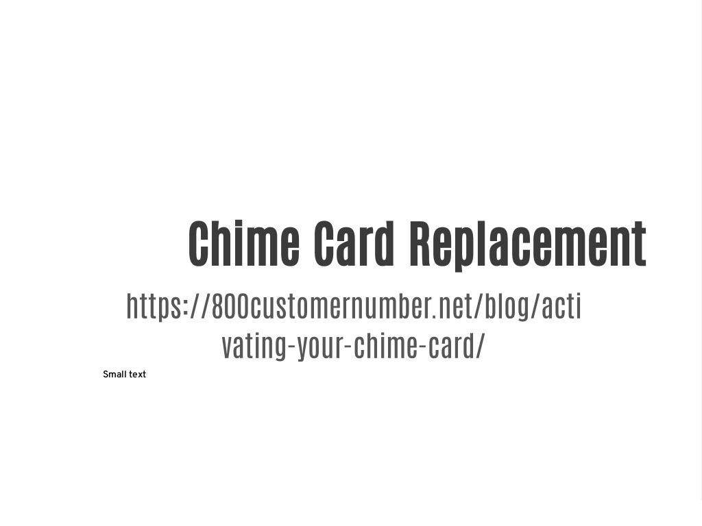 Refill Chime Card