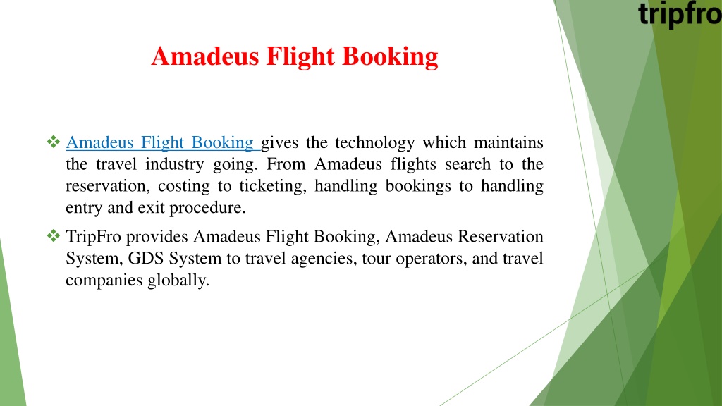 PPT - Amadeus Flight Booking PowerPoint Presentation, free download ...