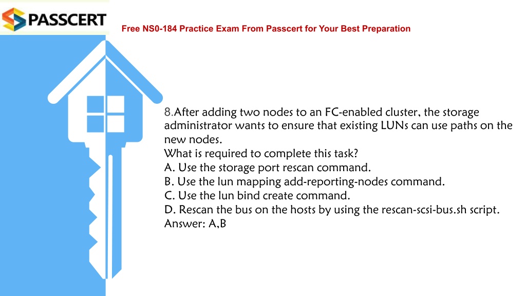 Latest NS0-184 Test Answers