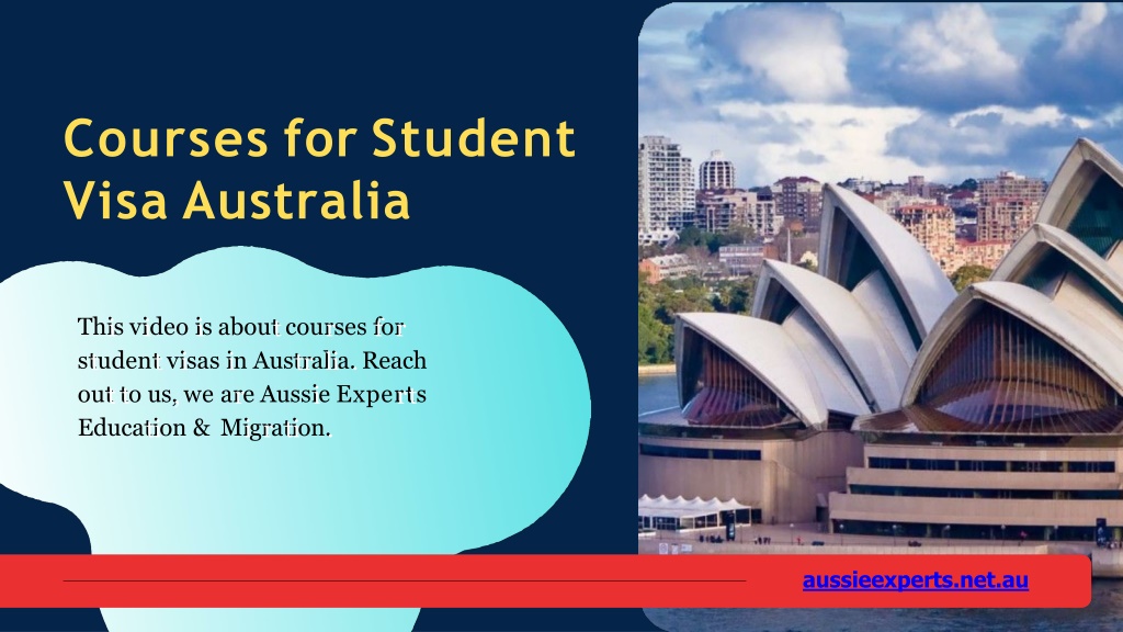PPT Courses for Student Visa Australia Student Visa Australia