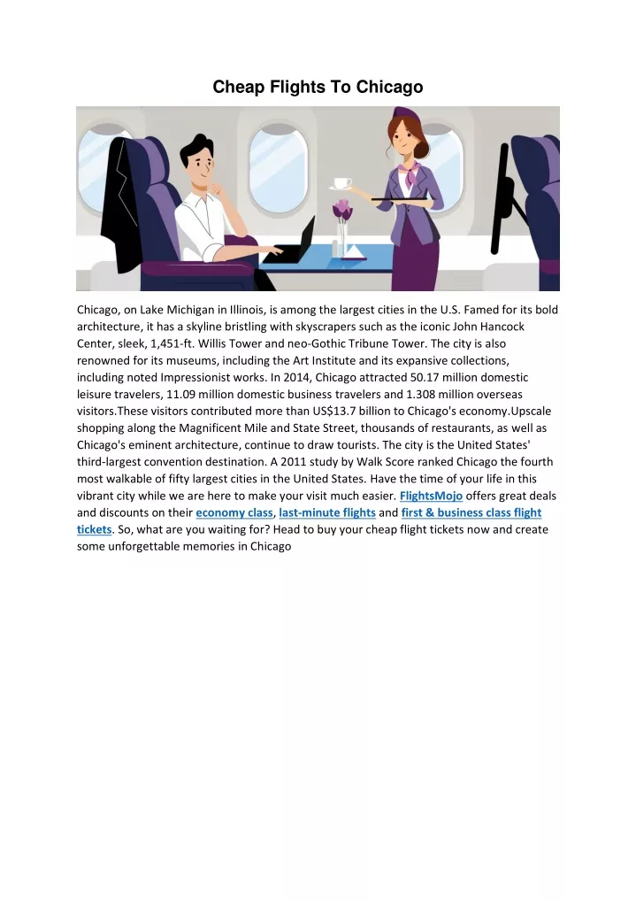 PPT Cheap Flights To Chicago PowerPoint Presentation, free download