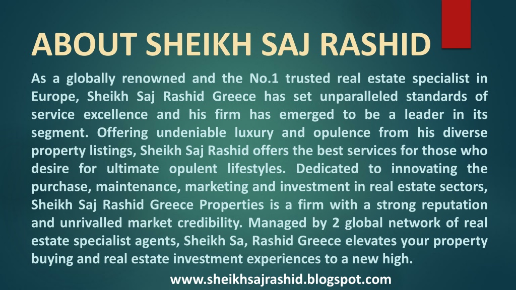 PPT - Greece Sheikh Saj Rashid- Real Estate Investment PowerPoint ...