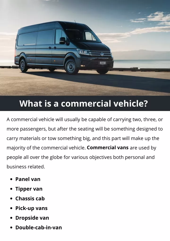 PPT What is a commercial vehicle PowerPoint Presentation, free