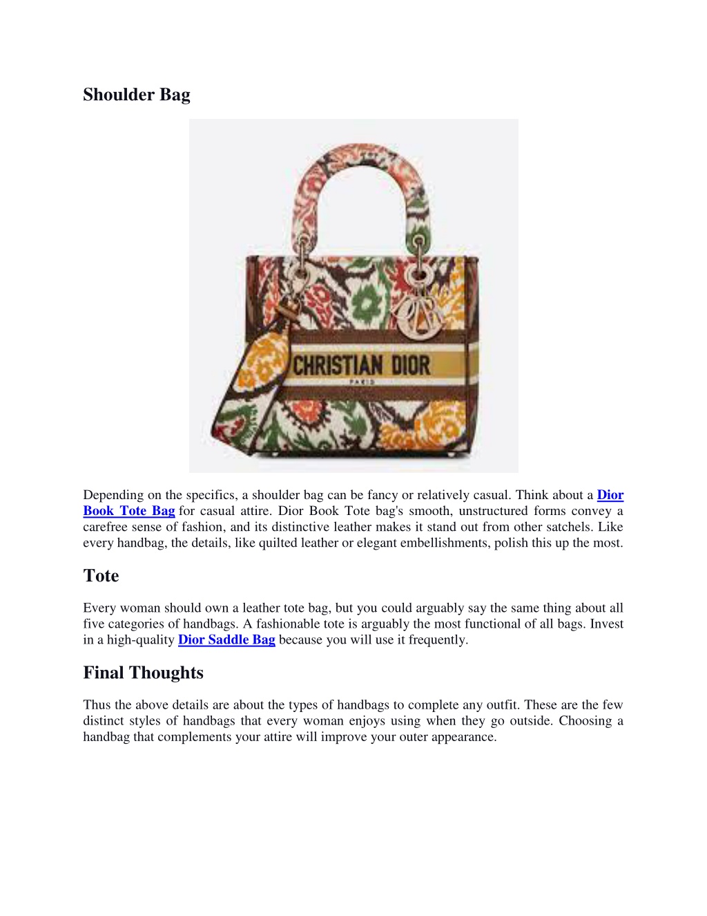 PPT - Various Types of Handbags to Complete Any Outfit PowerPoint ...