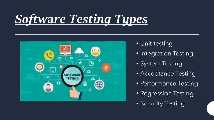 software testing types presentation