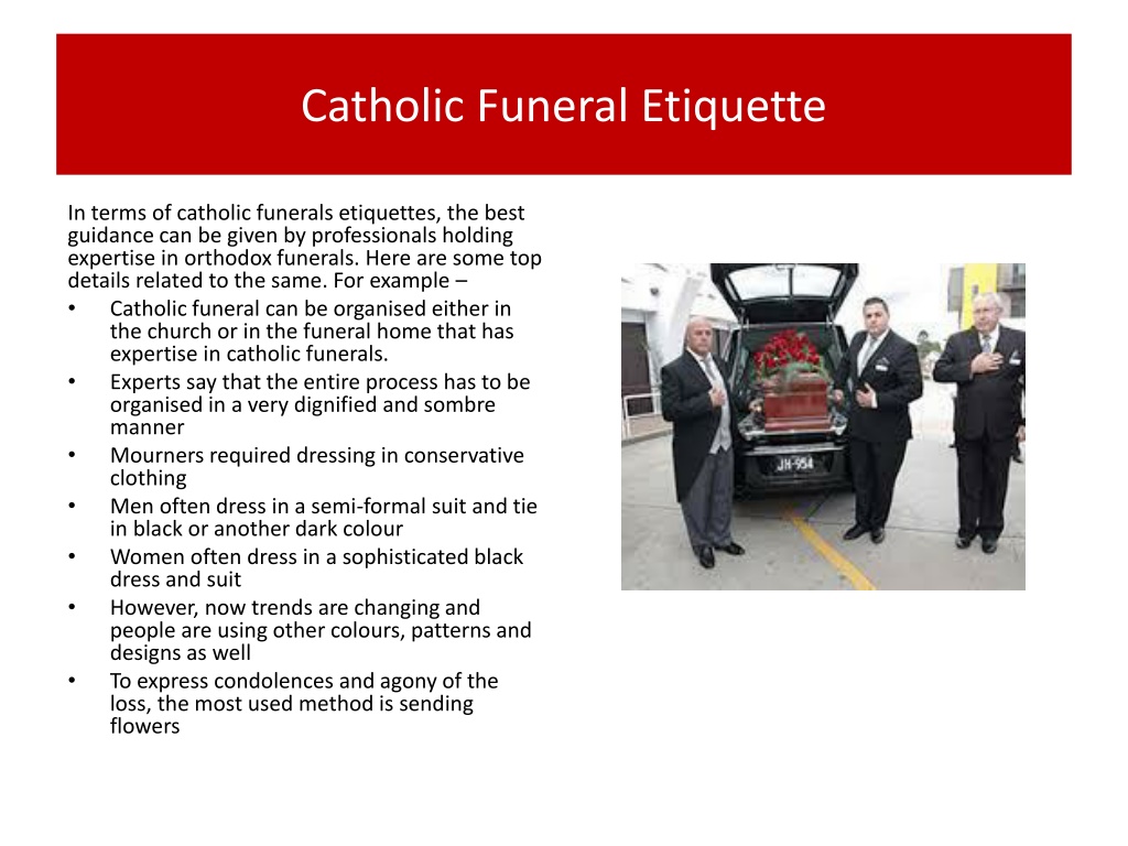 PPT Ethics and Etiquettes of Catholic Funerals PowerPoint