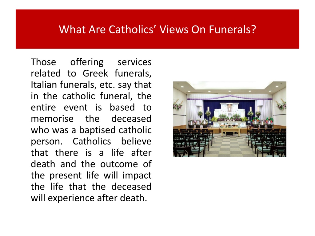 PPT Ethics and Etiquettes of Catholic Funerals PowerPoint