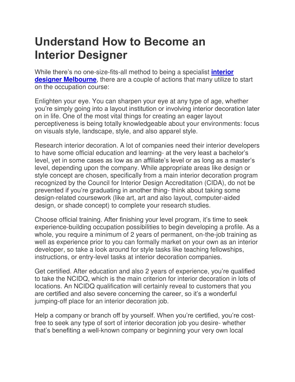 introduction speech of interior designer